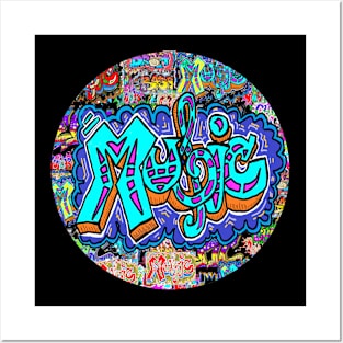 Music Spray Circle Pop art Posters and Art